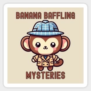 Monkey detective Sticker